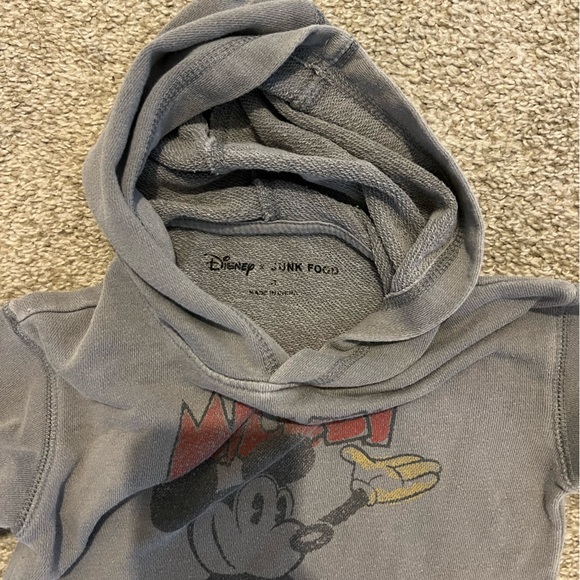 Disney Mickey Mouse Junk Food gray hoodie 3T - Picture 2 of 3